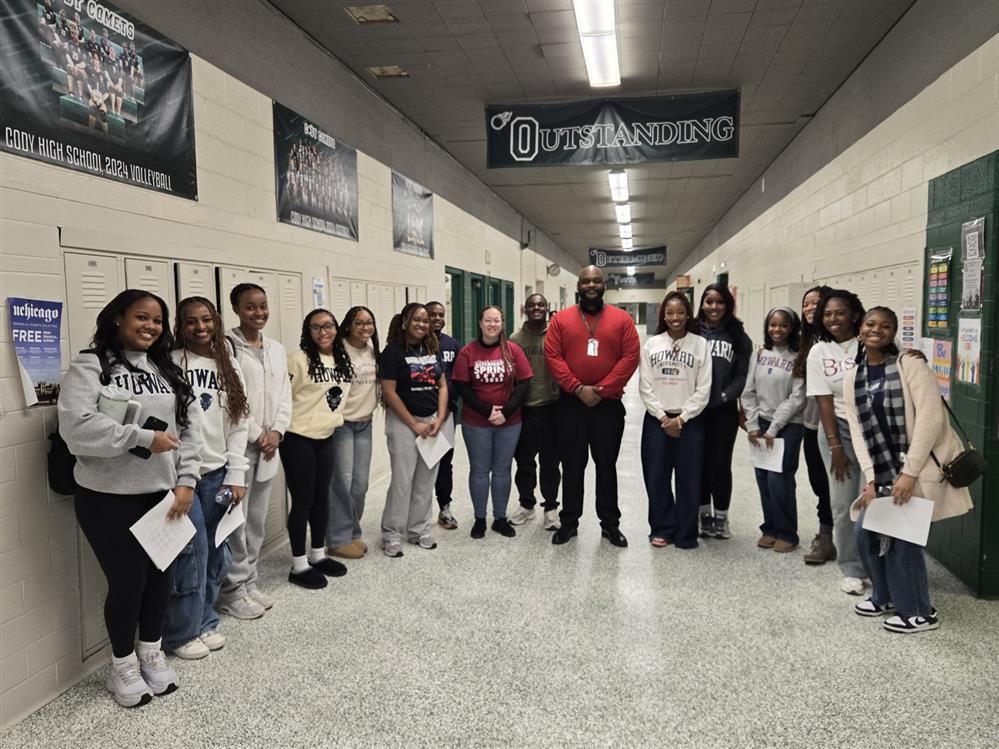  Principal with student from Howard and Cody